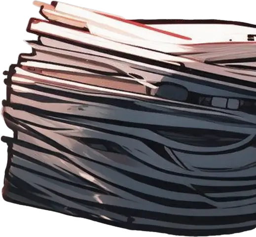 Right stacked document pile